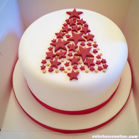 Rustic Chocolate Blueberry Christmas Cake