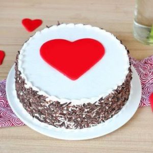 Red Heart Valentine Choco Cake