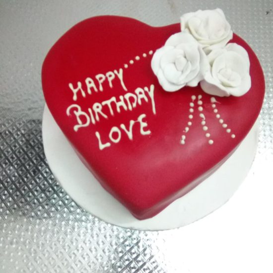 Red Velvet Rose Cake - Valentine Day Special Cake