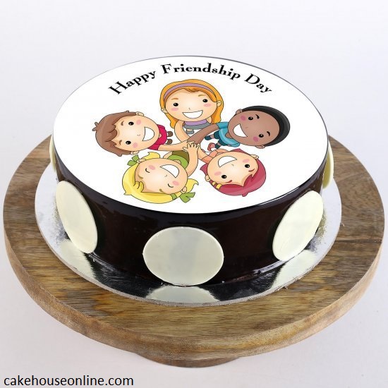 Smiley Friendship Day Cake