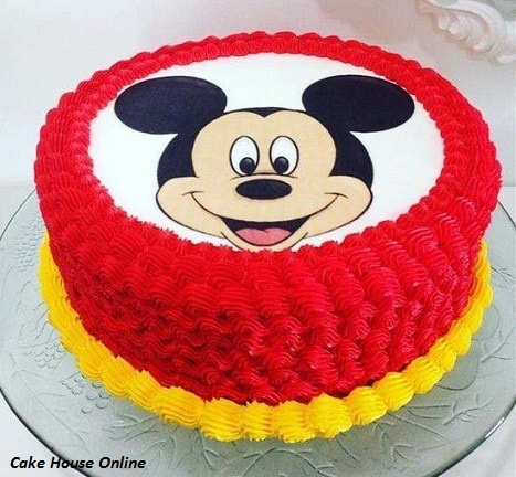 Mickey Mouse Photo Cake - Cake House Online