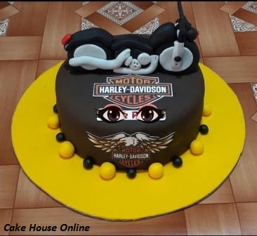 Harley Davidson birthday cake from the Handmade Cake Company | Harley  davidson cake, Motorcycle birthday cakes, Dad birthday cakes