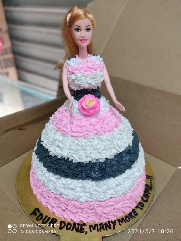 Black Forest Barbie Doll Cake