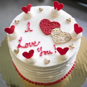 Love You Valentine Cake