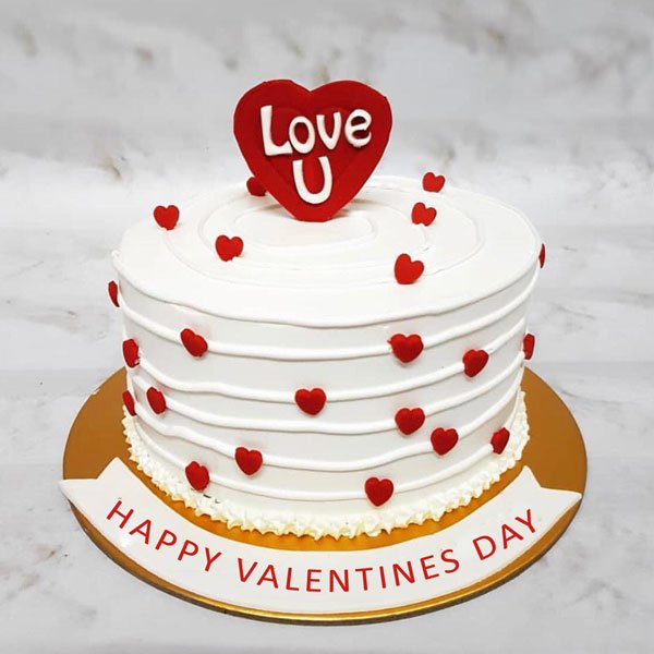 Send Creamy Caramel Valentine Cake Gifts To chennai