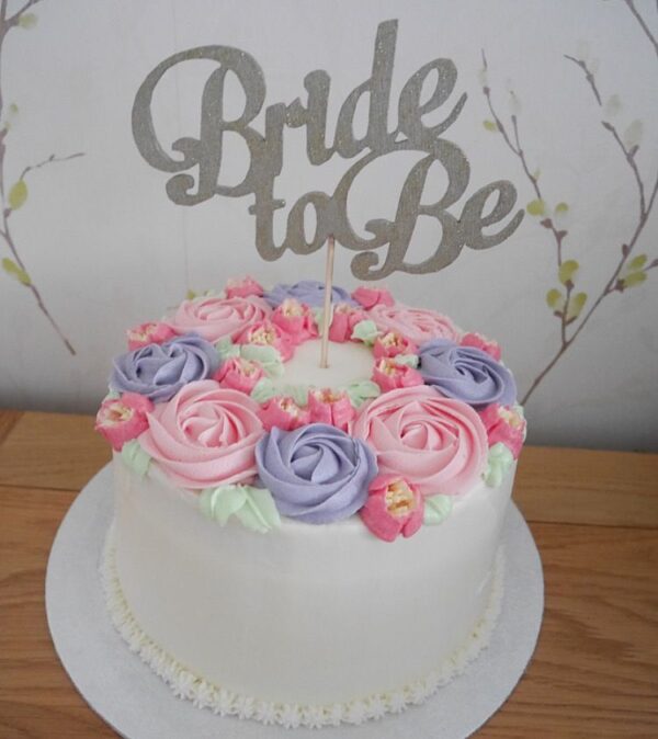 Bride To Be Flower Cake