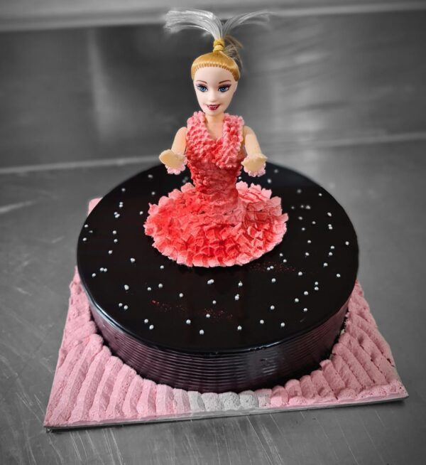 Barbie Doll Chocolate Cake