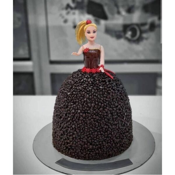 Choco Chip Barbie Doll Cake