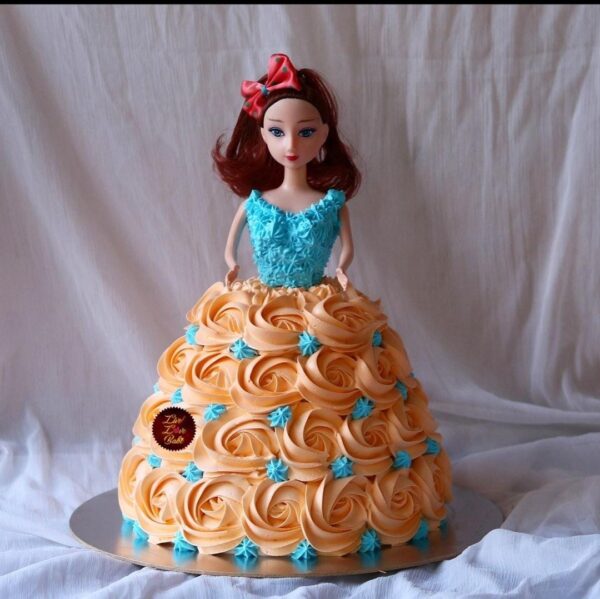 Tempting Barbie Doll Birthday Cake