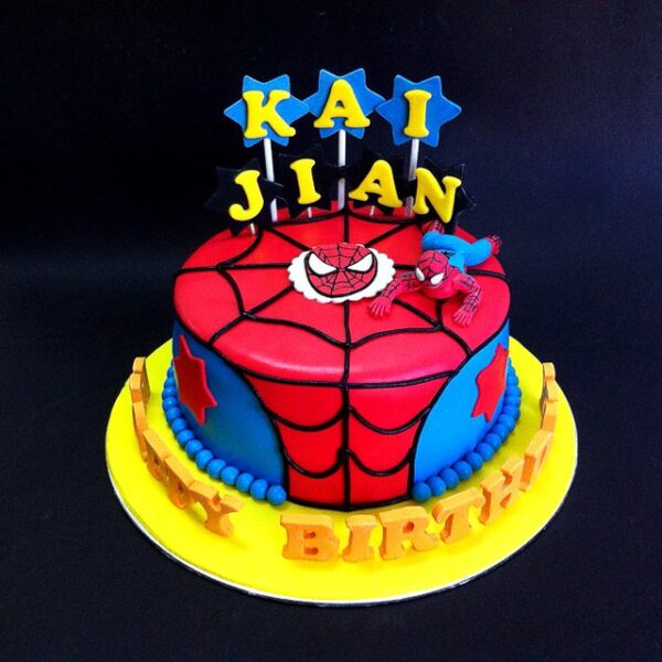 Spiderman Theme 3D Birthday Cake - Cake House Online