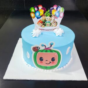 Coco Melon Theme Birthday Cake