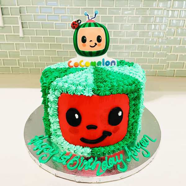 Coco Melon Theme Birthday Cake