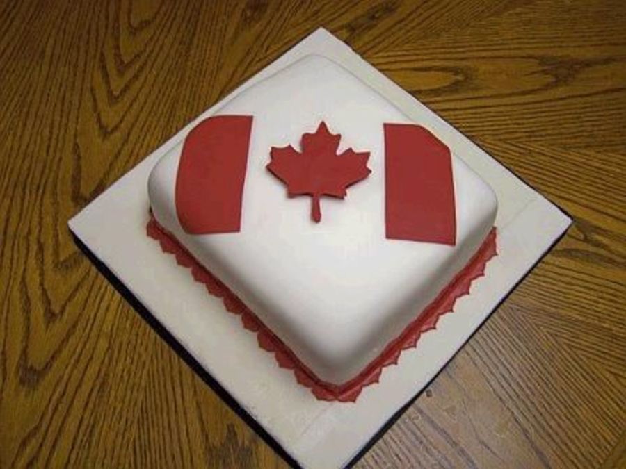 Canadian Flag Pop Top® | Canadian flag cake, Bon voyage cake, Fondant  cupcakes
