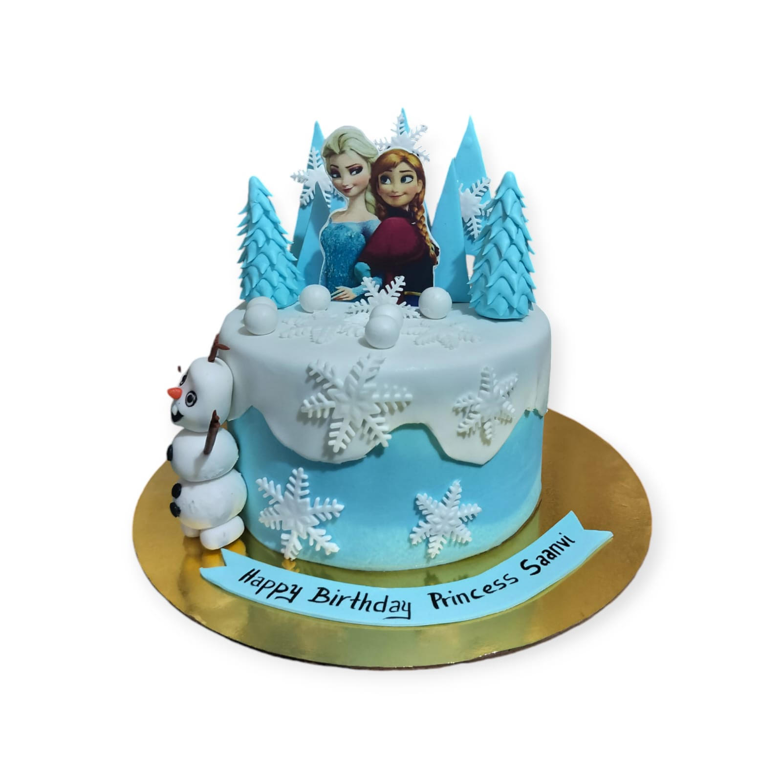 Elsa Fondant Birthday Cake